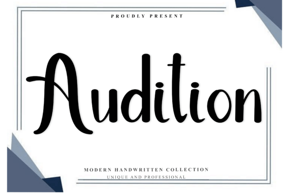 Audition Font: A Graceful Script for Modern Branding