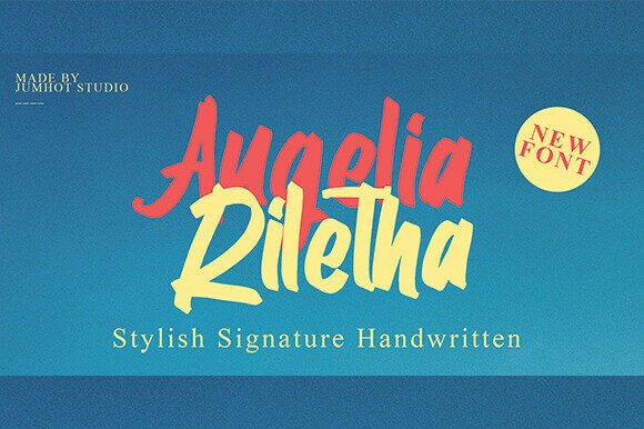 Augelia Riletha: A Stylish Script Font for Web Design
