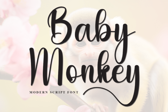 Baby Monkey: A Playful Script Font for Web Design