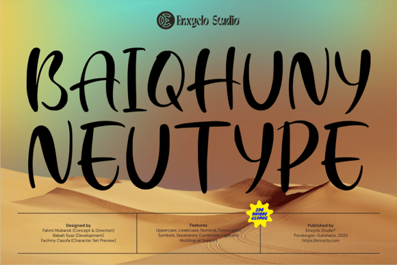 Baiqhuny: A Handwritten Typeface for Bold Web Design