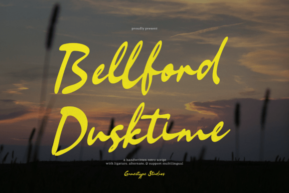 Bellford Dusktime: A Retro Script Font for Makers