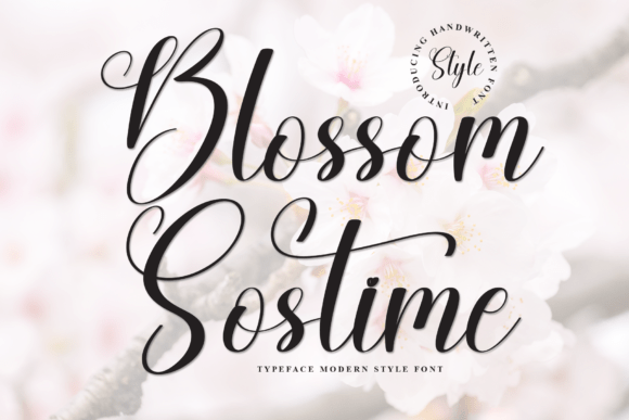 Blossom Sostime: A Handwritten Font for Web Design