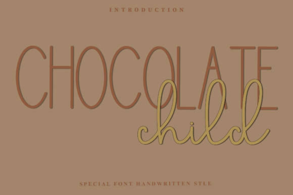 Chocolate Child Font for Festive Web Design