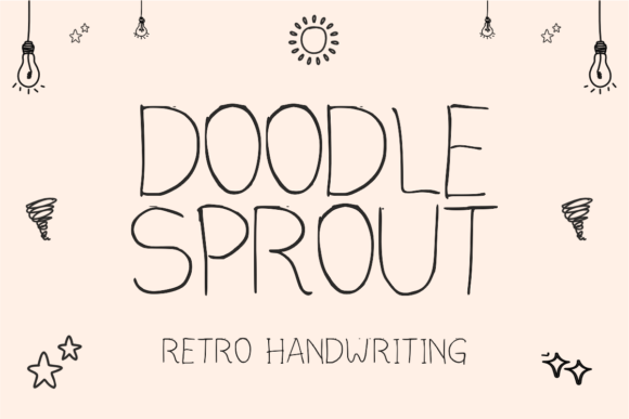 Doodle Sprout: A Minimalist Handwriting Font for Editorial Design