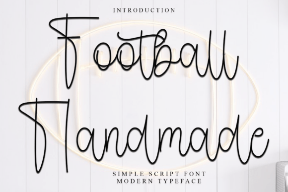 Football Handmade: A Soft Script Font for Branding