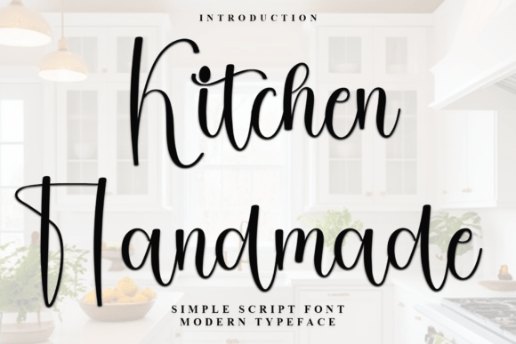 Kitchen Handmade: A Festive Script Font for Crafters