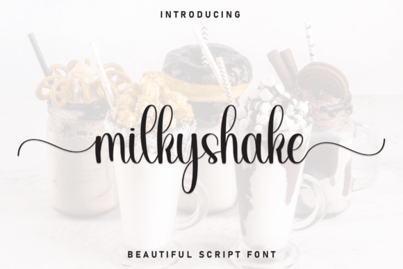 Milkyshake Font for Editorial Design