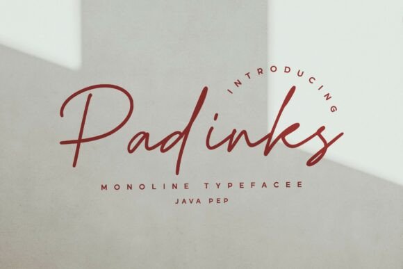 Padinks Typeface: Effortless Script for Modern Branding