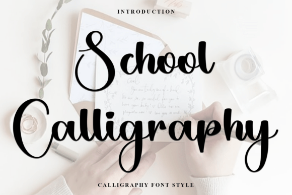 School Calligraphy Font for Branding