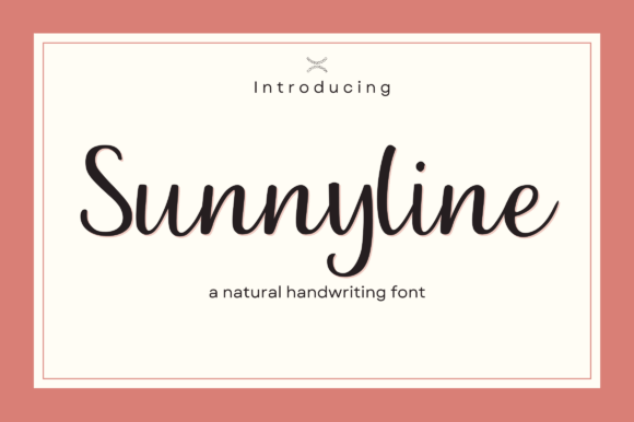 Sunny Line: A Warm Script Font for Editorial Design