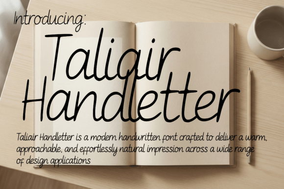 Taliair Handletter: A Modern Script Font for Clear Campaigns