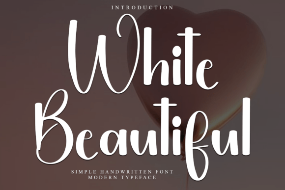 White Beautiful Typeface for Editorial Design