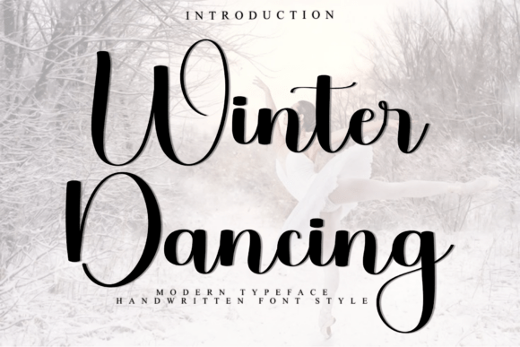 Winter Dancing Font Review for Web Design